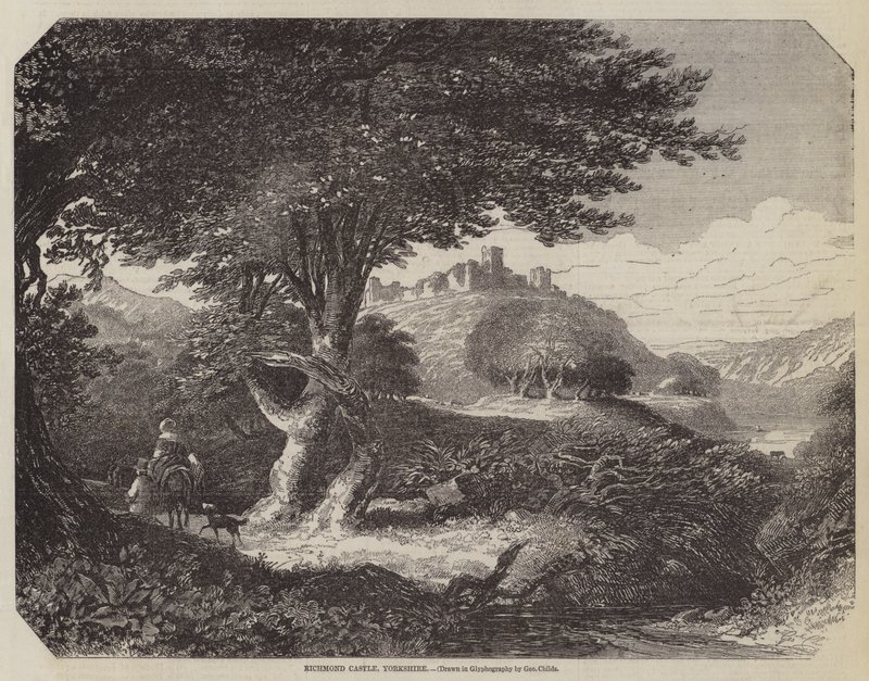 Hrad Richmond, Yorkshire od George Childs