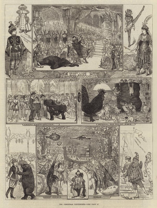 Vánoční pantomimy od George Cruikshank