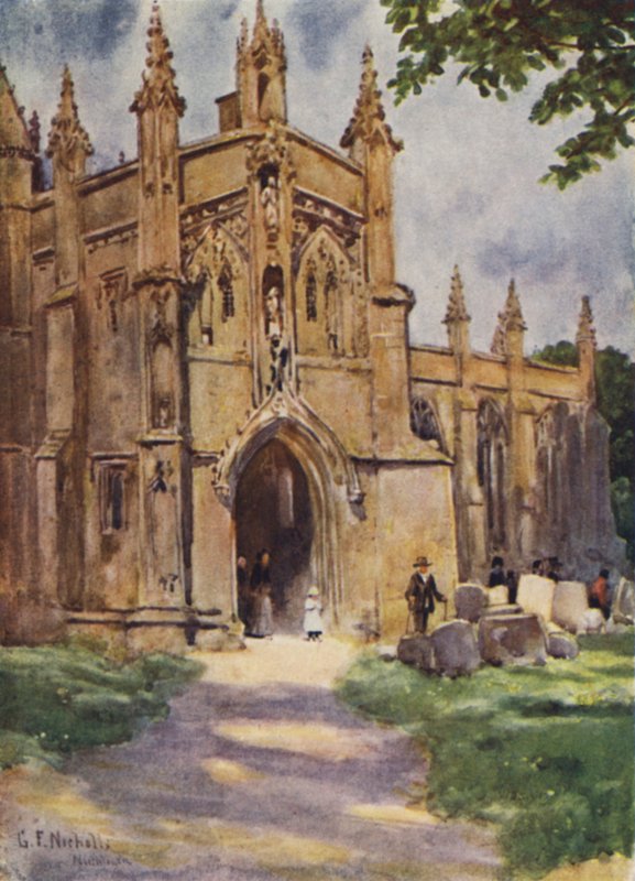 Kostel Poroh, Northleach od George Franck Nicholls