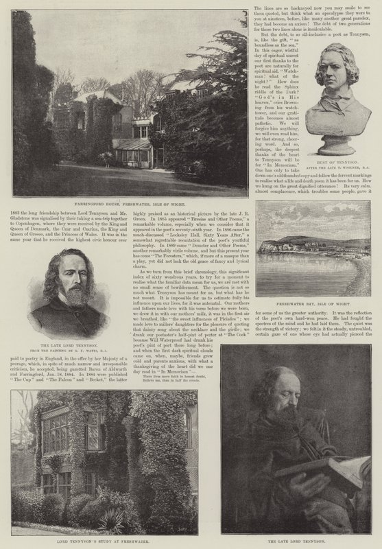 Alfred, Baron Tennyson, laureát básníka od George Frederick Watts