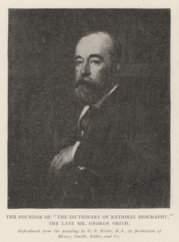 Zakladatel The Dictionary of National Biography, zesnulý pan George Smith od George Frederick Watts