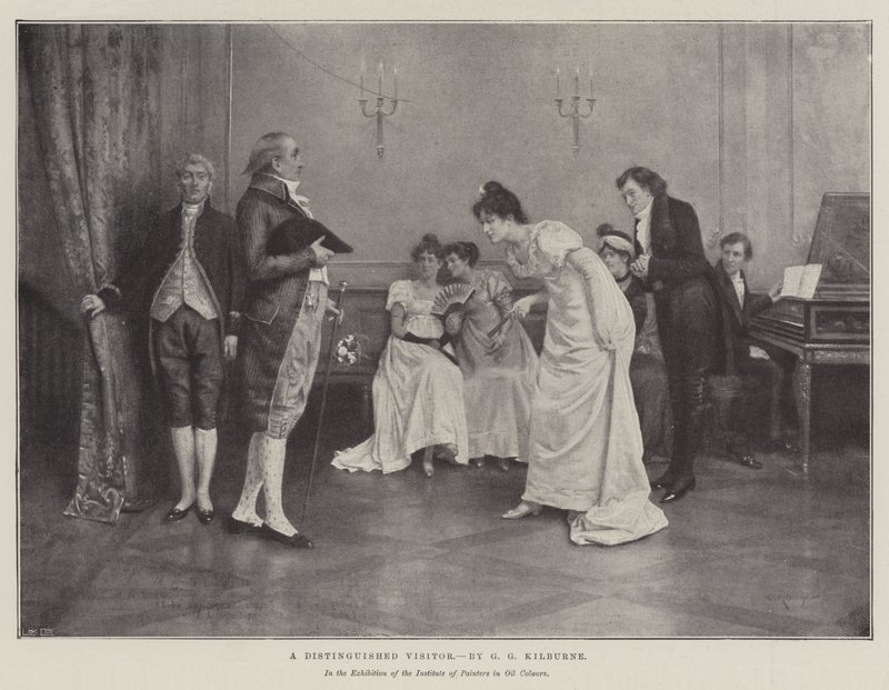 Významný návštěvník od George Goodwin Kilburne