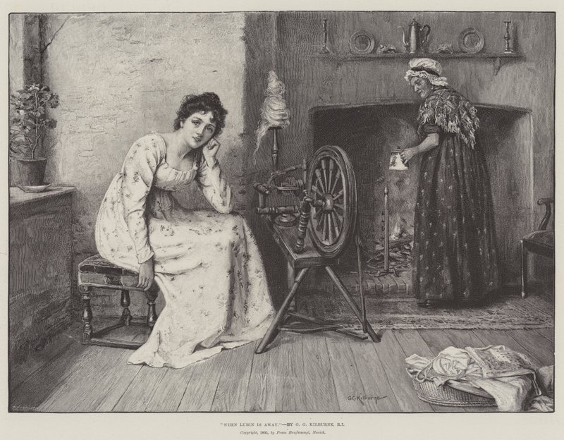 Když je Lubin pryč od George Goodwin Kilburne