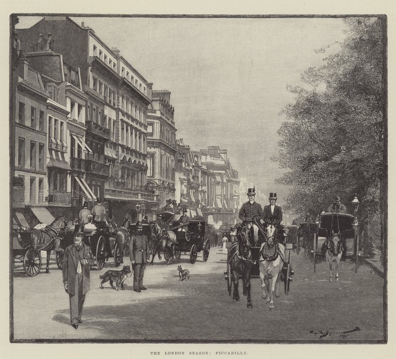 Londýnská sezóna, Piccadilly od George L. Seymour