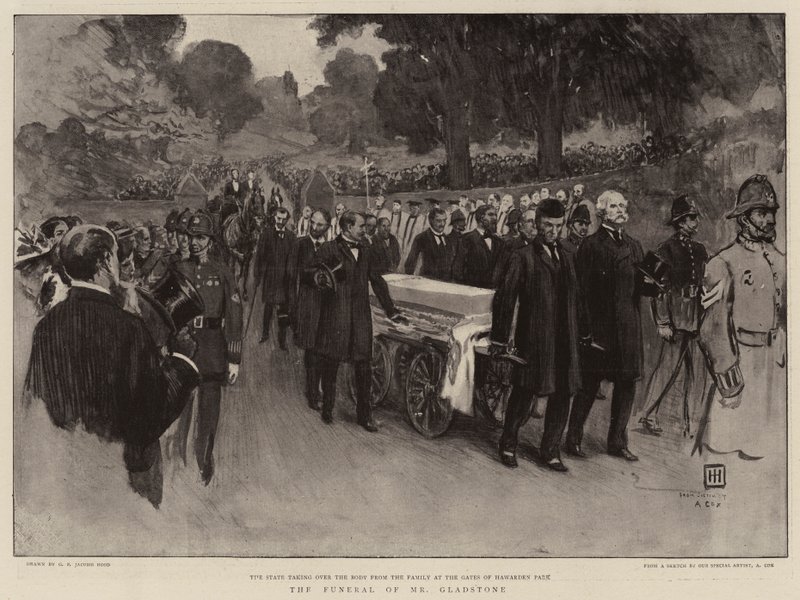 Pohřeb pana Gladstonea od George Percy Jacomb Hood