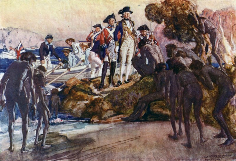 Ilustrace k filmu Romance of Empire, Austrálie od George Washington Lambert