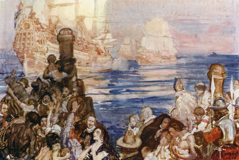 Ilustrace k filmu Romance of Empire, Austrálie od George Washington Lambert
