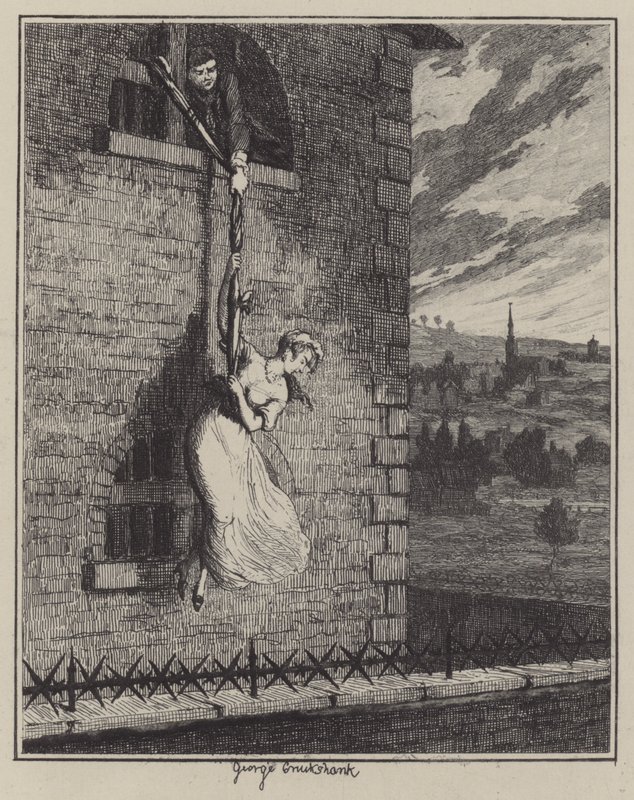 Ilustrace pro Jack Sheppard (rytina) od George (after) Cruikshank