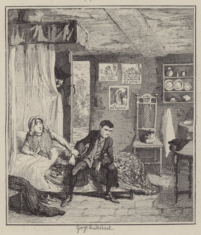Ilustrace pro Jack Sheppard (rytina) od George (after) Cruikshank