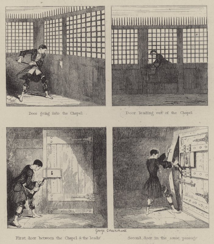 Ilustrace pro Jack Sheppard (rytina) od George (after) Cruikshank
