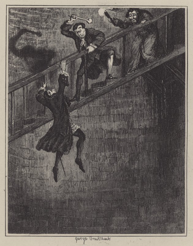 Ilustrace pro Jack Sheppard (rytina) od George (after) Cruikshank