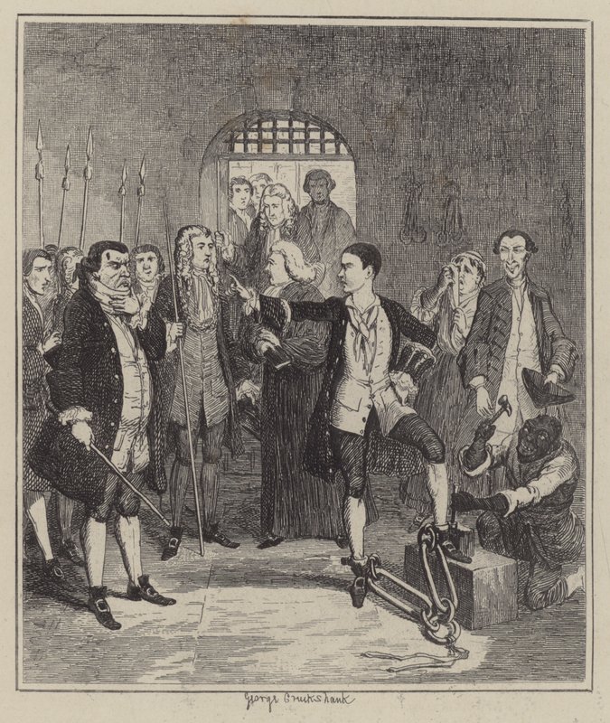 Ilustrace pro Jack Sheppard (rytina) od George (after) Cruikshank