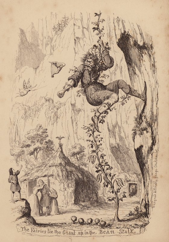 Jack a fazolový stonek (rytina) od George (after) Cruikshank