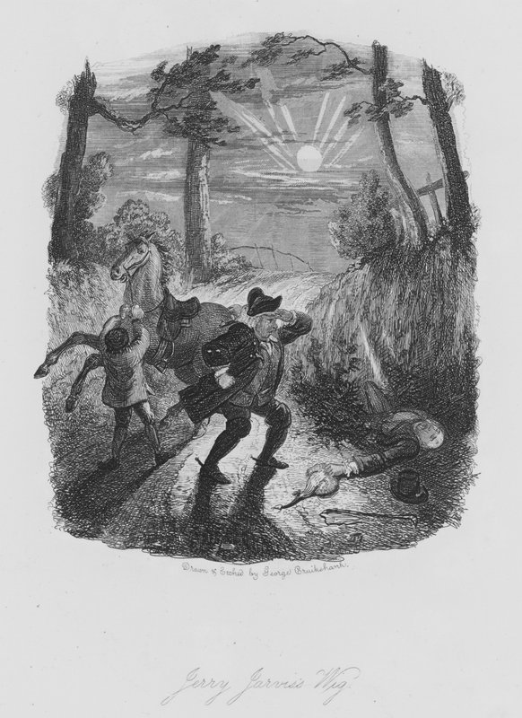 Paruka Jerryho Jarvise (rytina) od George (after) Cruikshank