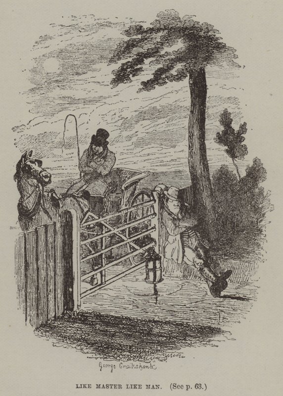 Jaký pán, takový člověk (rytina) od George (after) Cruikshank