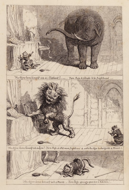 Kocour v botách (rytina) od George (after) Cruikshank