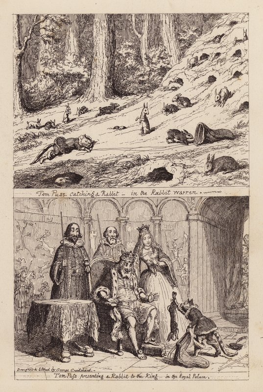 Kocour v botách (rytina) od George (after) Cruikshank