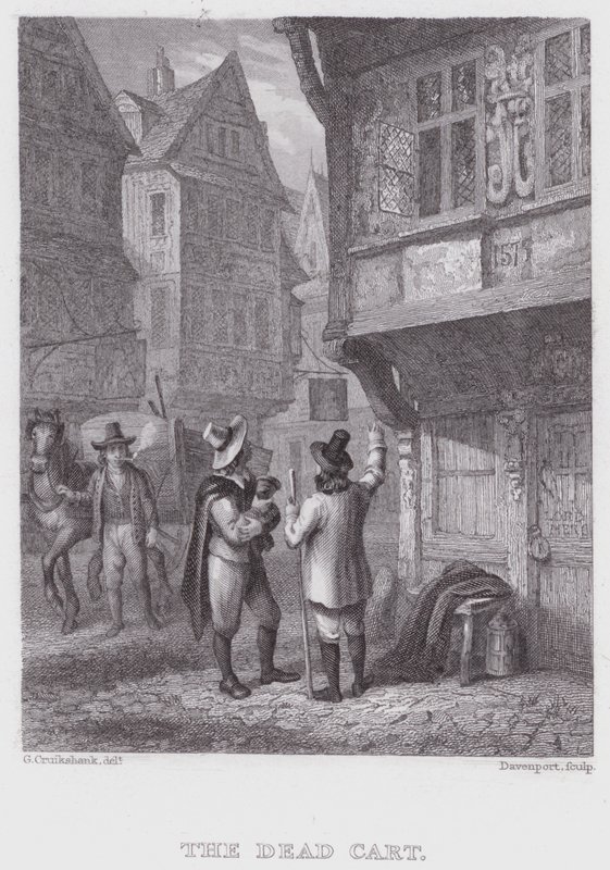 Mrtvý vůz (rytina) od George (after) Cruikshank