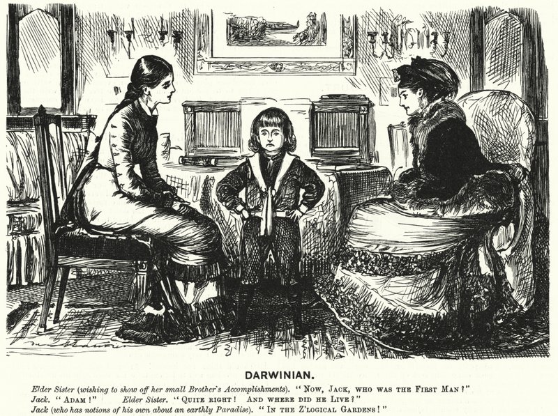 Punch cartoon: (rytina) od George (after) Du Maurier