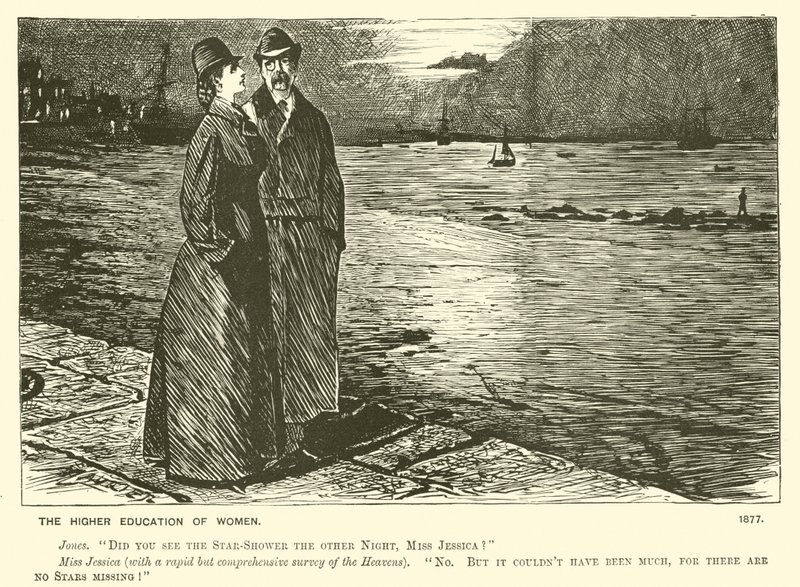Vyšší vzdělání žen (rytina) od George (after) Du Maurier