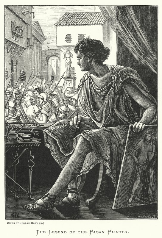Legenda o pohanském malíři (rytina) od George (after) Howard
