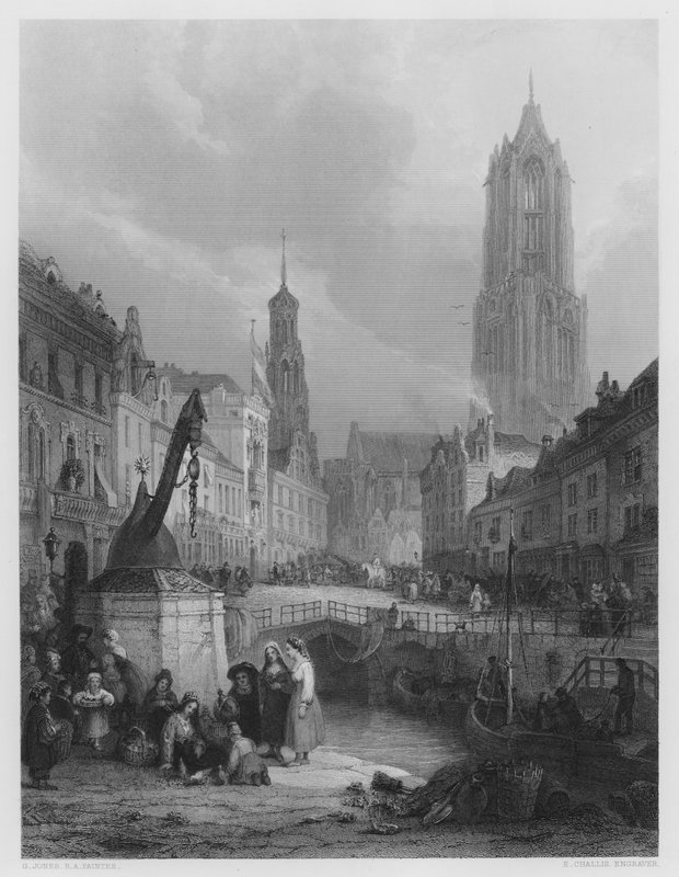 Utrecht, z obrázku v galerii Vernon (rytina) od George (after) Jones