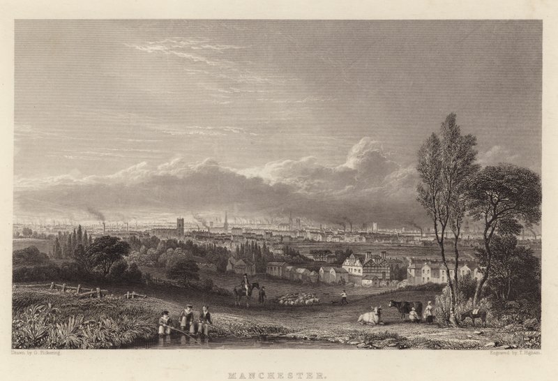 Manchester (rytina) od George (after) Pickering