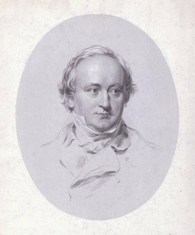 Christian Karl Josias von Bunsen, německý diplomat a učenec (rytina) od George (after) Richmond