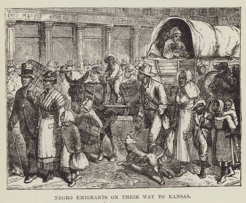 Černí emigranti na cestě do Kansasu od George Augustus Sala