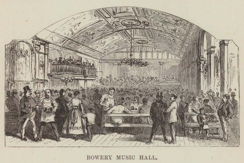 Bowery Music Hall od George Augustus Sala