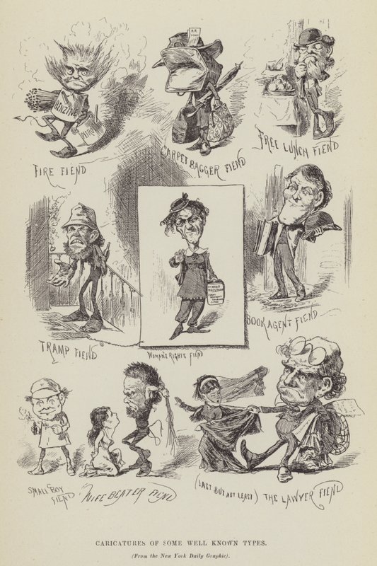 Karikatury některých známých typů od George Augustus Sala