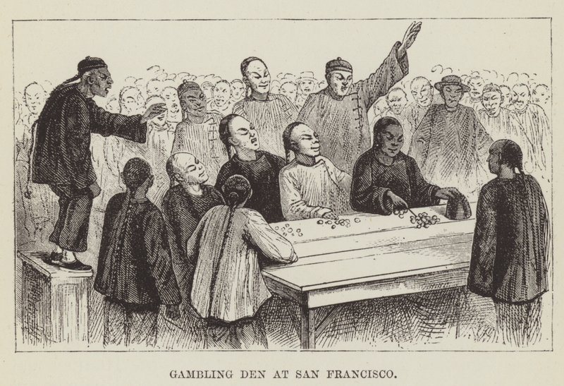 Hazardní doupě v San Franciscu od George Augustus Sala