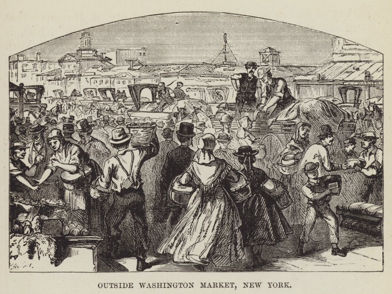 Mimo Washington Market, New York od George Augustus Sala