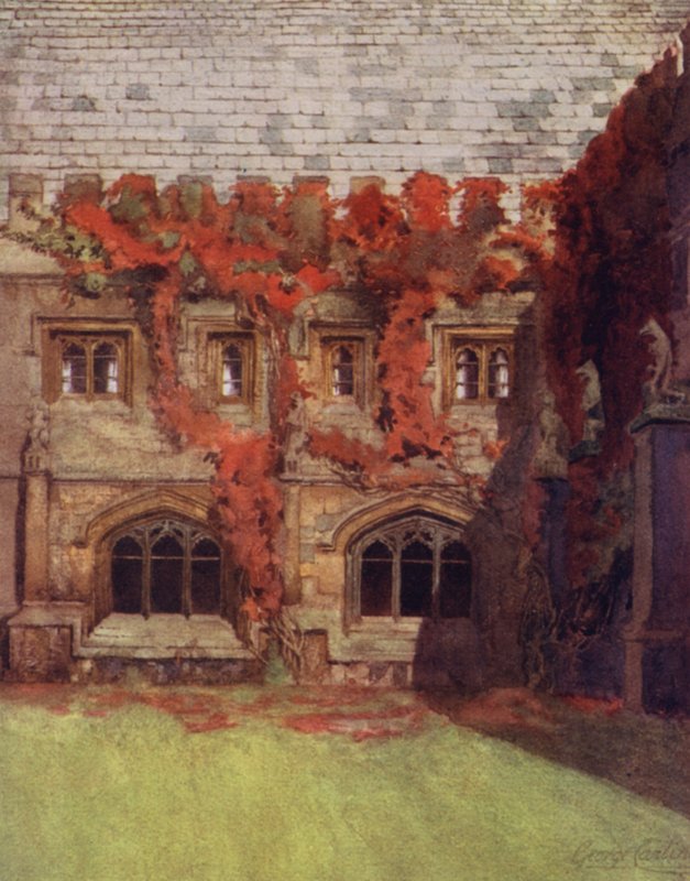 Oxford: Pokoje prince z Walesu, Magdalen College (barevné lito) od George Carline