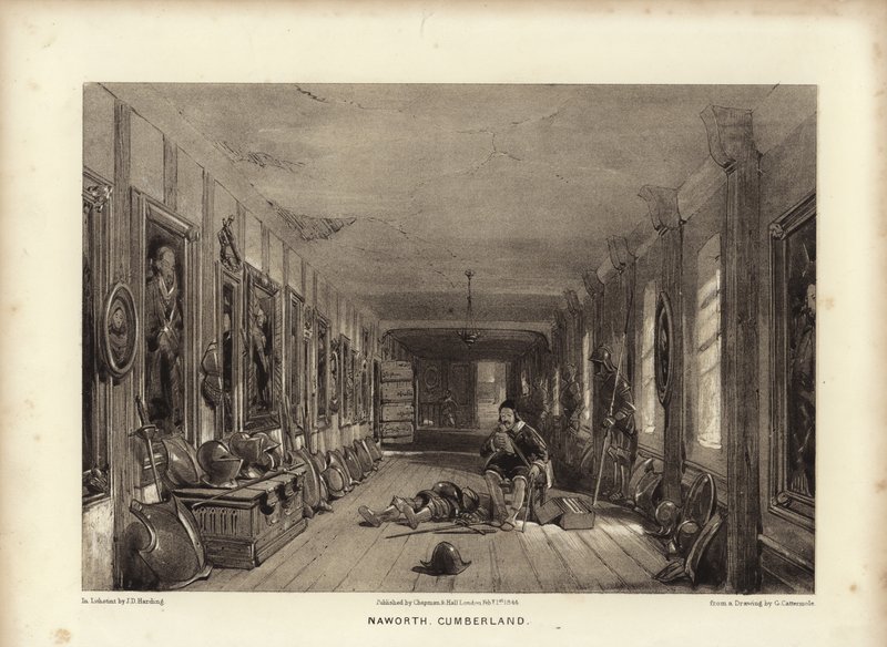 Naworth, Cumberland (litotinta) od George Cattermole