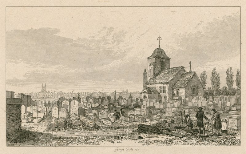 Old St Pancras Church, Londýn od George Cooke