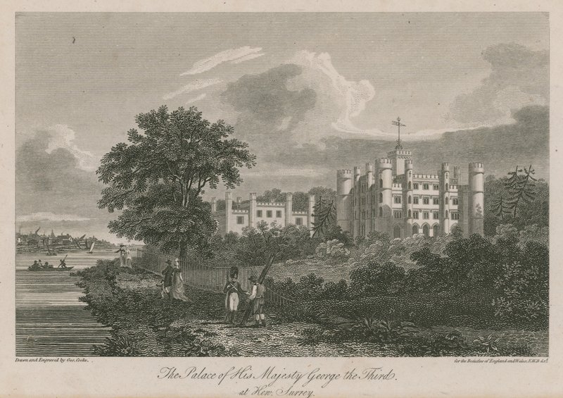 Palác Jeho Veličenstva krále Jiřího III v Kew, Surrey od George Cooke