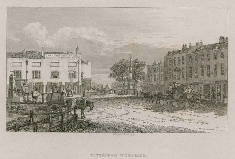 Tottenham High Cross, Londýn od George Cooke