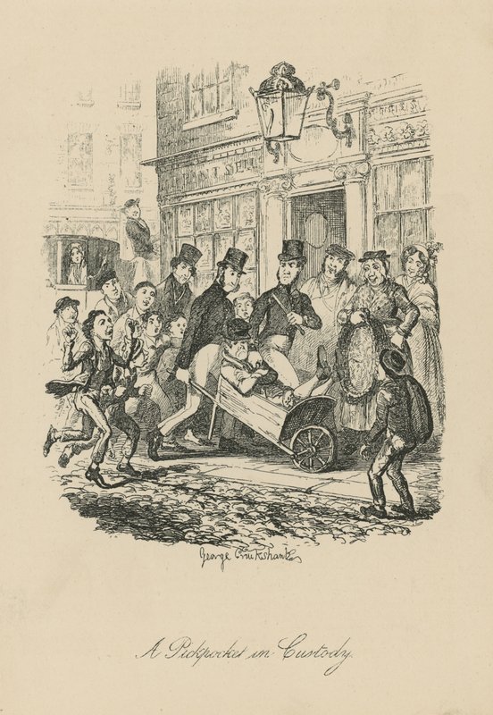 Kapsář ve vazbě od George Cruikshank