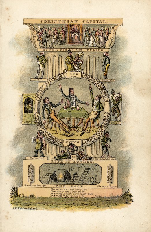 Korintské hlavní město od George Cruikshank