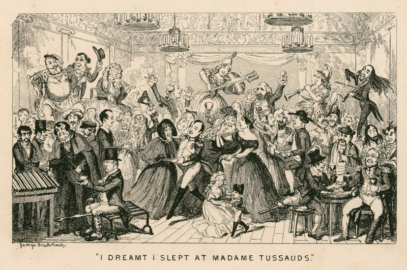 Zdálo se mi, že jsem spal v Madame Tussauds od George Cruikshank