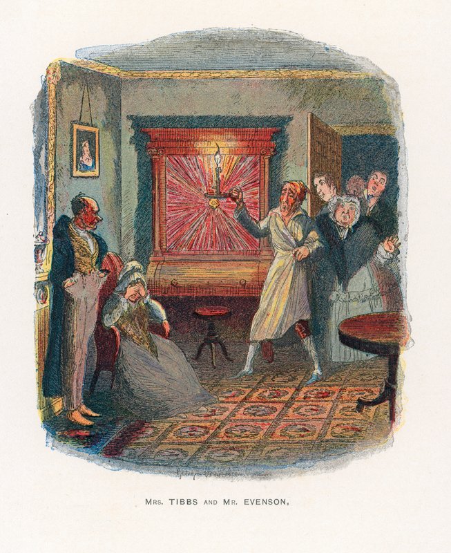 Ilustrace pro Sketches od Boz od George Cruikshank