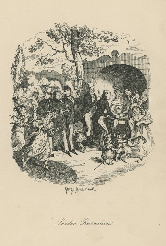 Londýnské rekreace od George Cruikshank
