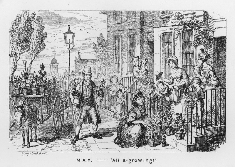 May, All A Growing (rytina) od George Cruikshank