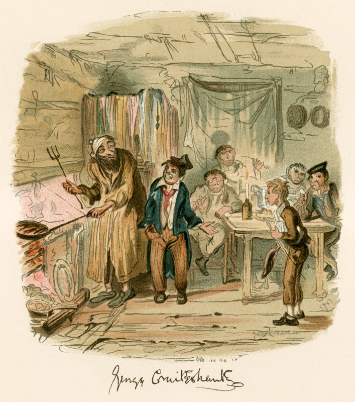 Oliver Twist od George Cruikshank