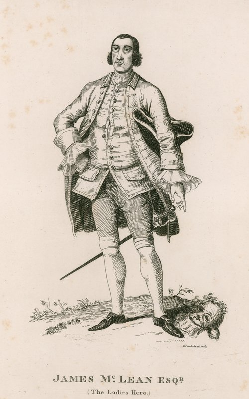 Portrét Jamese McLeana (The Ladies Hero) od George Cruikshank