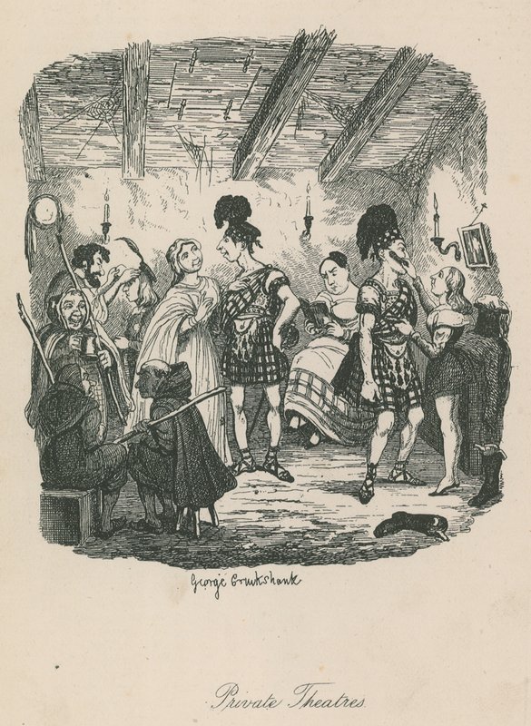 Soukromá divadla od George Cruikshank
