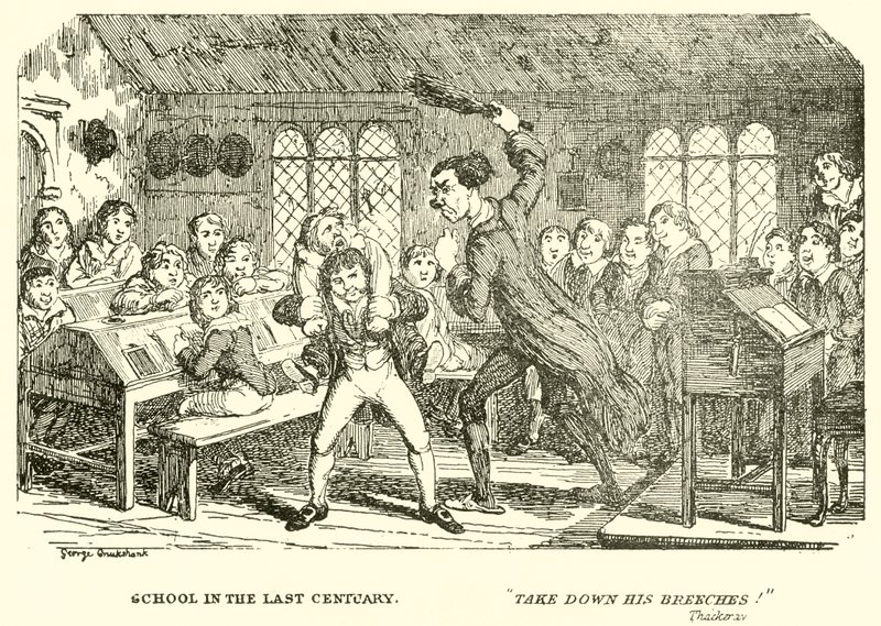 Škola v minulém století od George Cruikshank