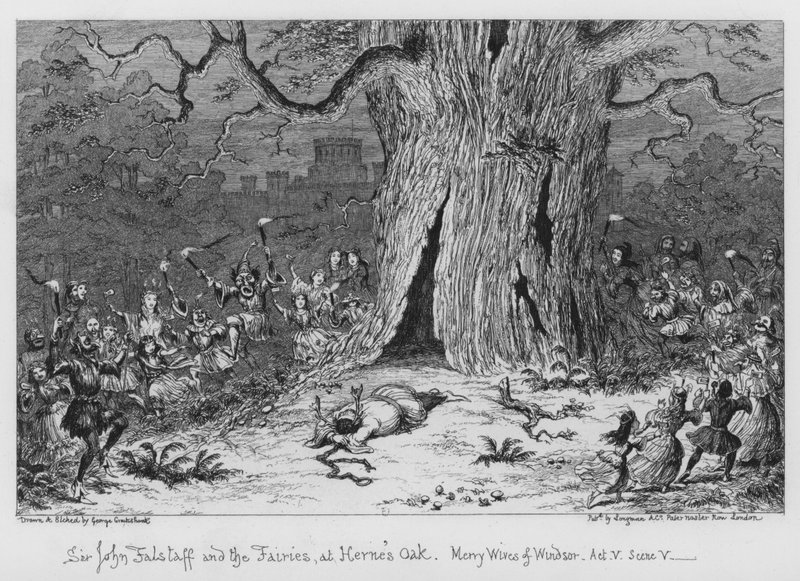 Sir John Falstaff a víly, v Herne