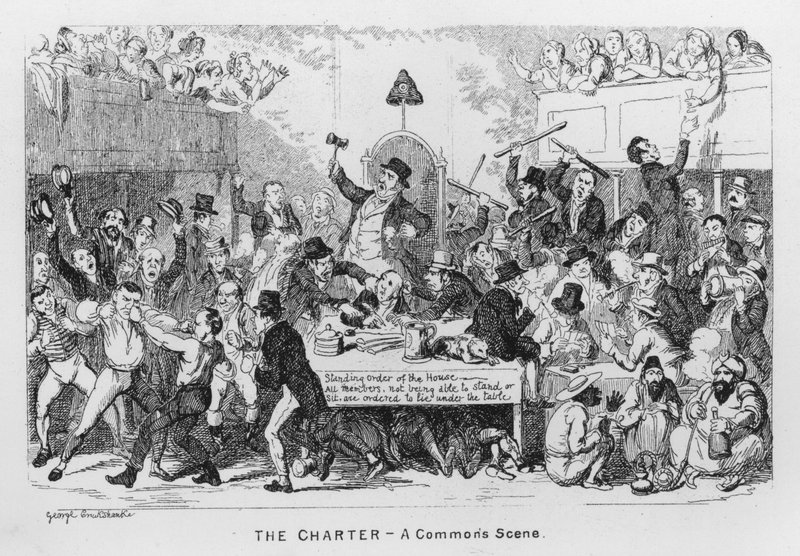 Charta, Commons Scene (rytina) od George Cruikshank